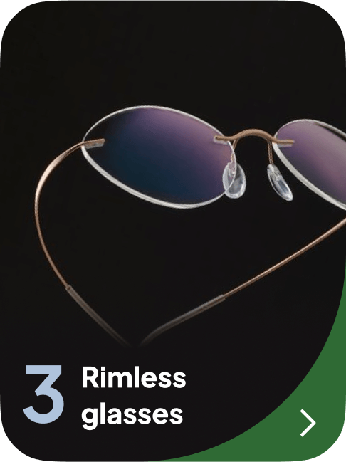 Rimless glasses