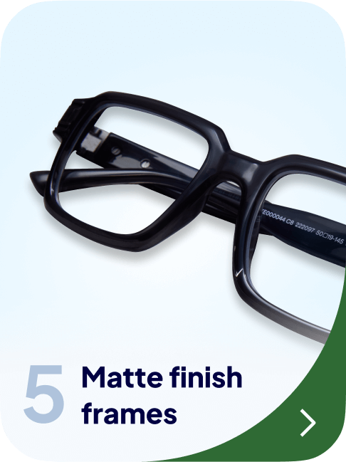 Matte finish frames