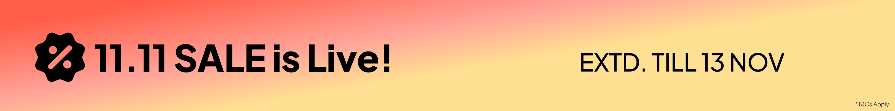 offer banner in header