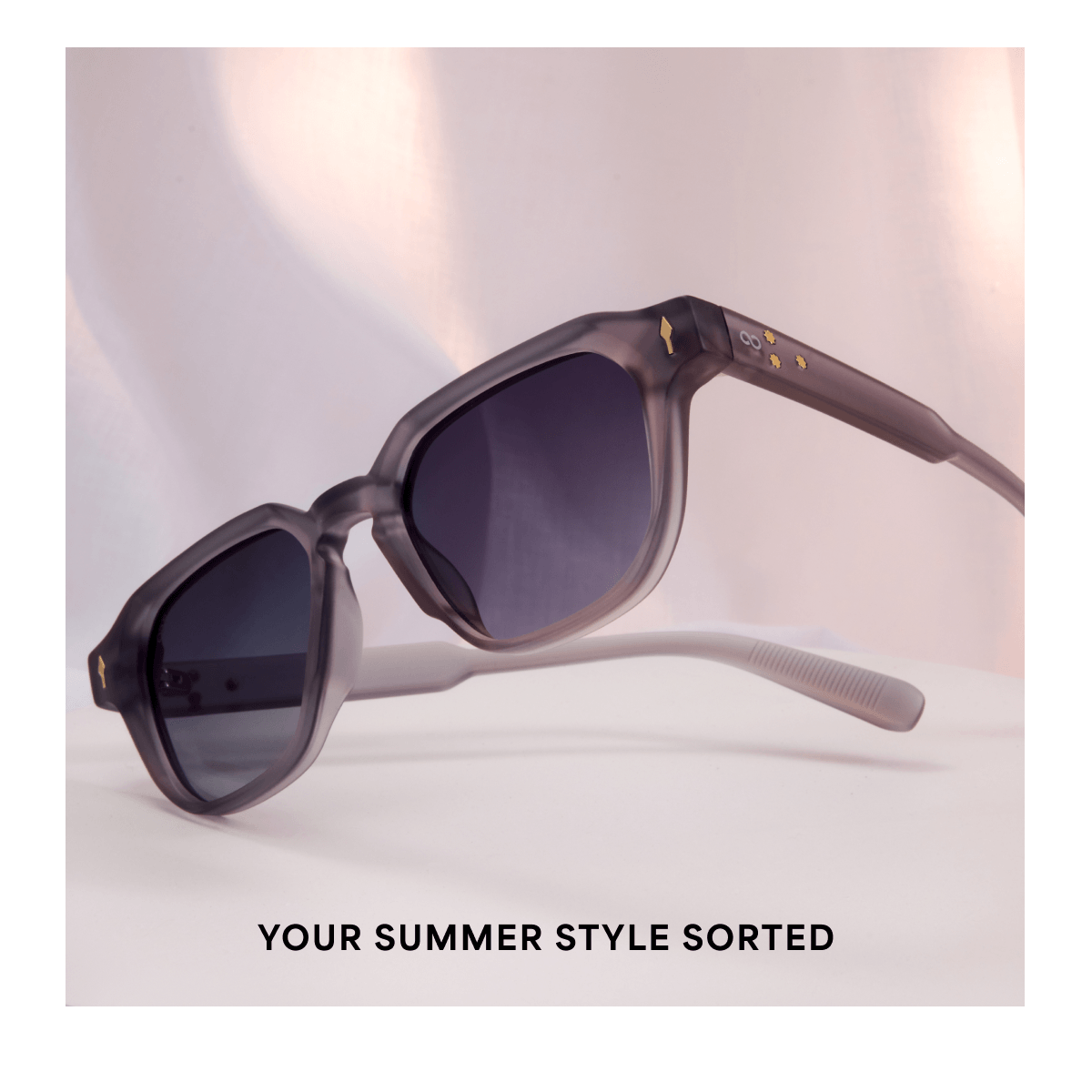 Blue Crystal Full Rim Square Vincent Chase Polarized Non-metal VC