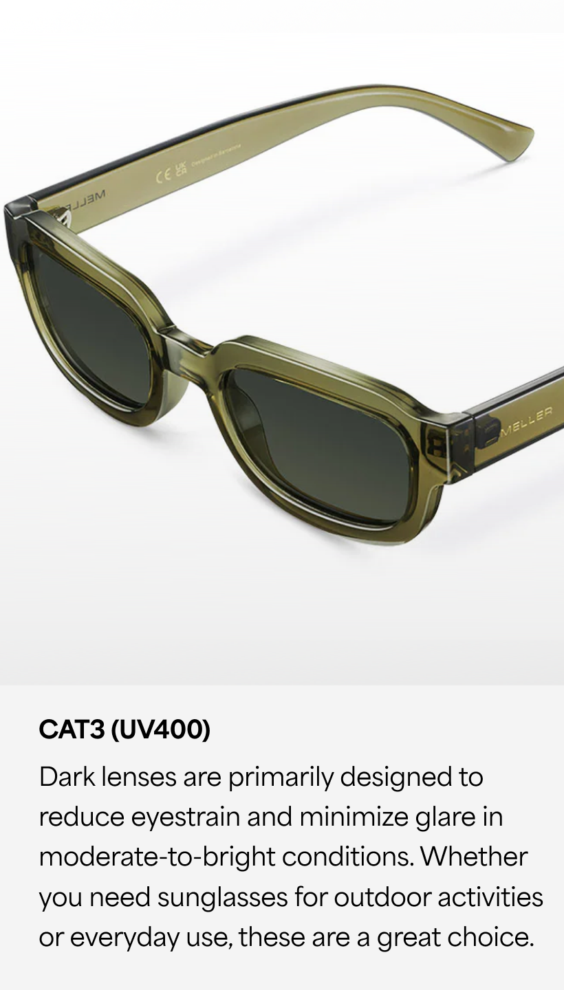 Olive Green Full Rim Rectangle Meller MEL S18816 Sunglasses