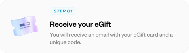 How to Redeem Gift Card Step 1