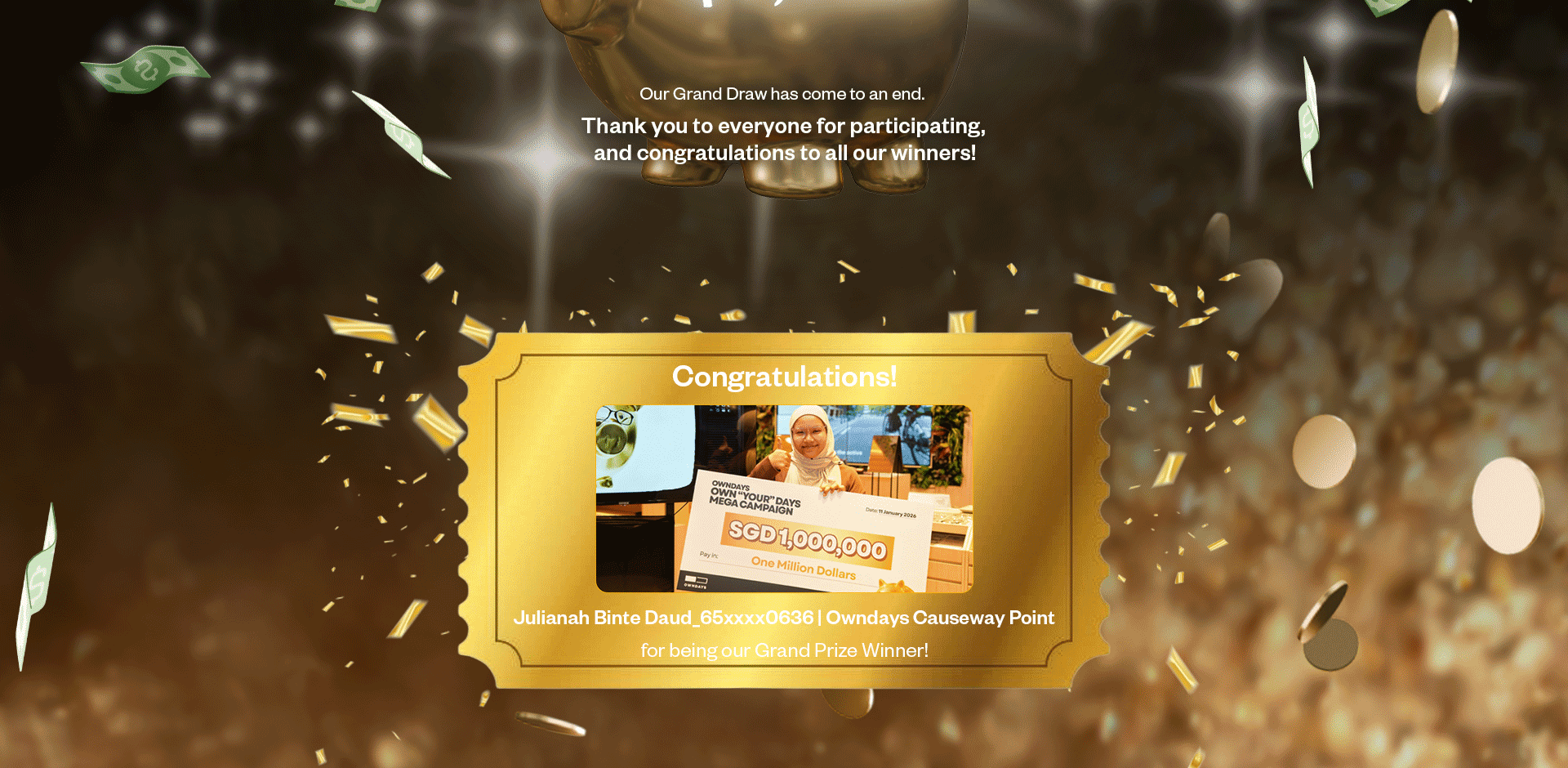 Congratulations to Winner