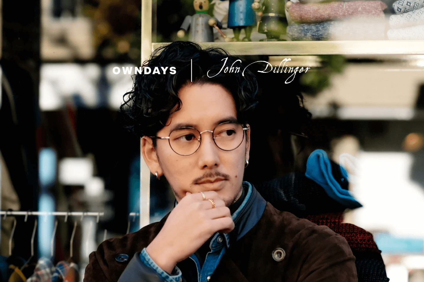 OWNDAYS John Dillinger JD2058B-5S C1ブラック John Dillinger