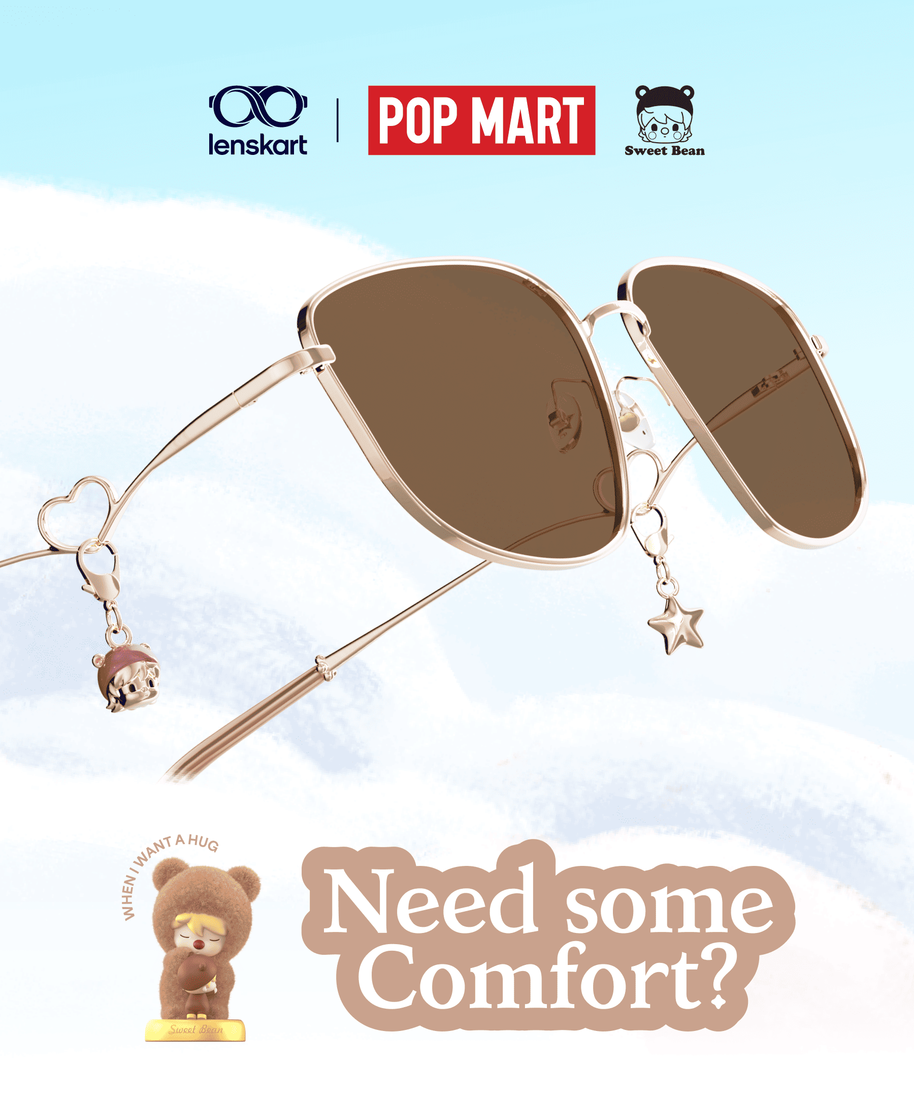 Brown Light Gold Full Rim Rectangle Lenskart SG IP LK S18797AF