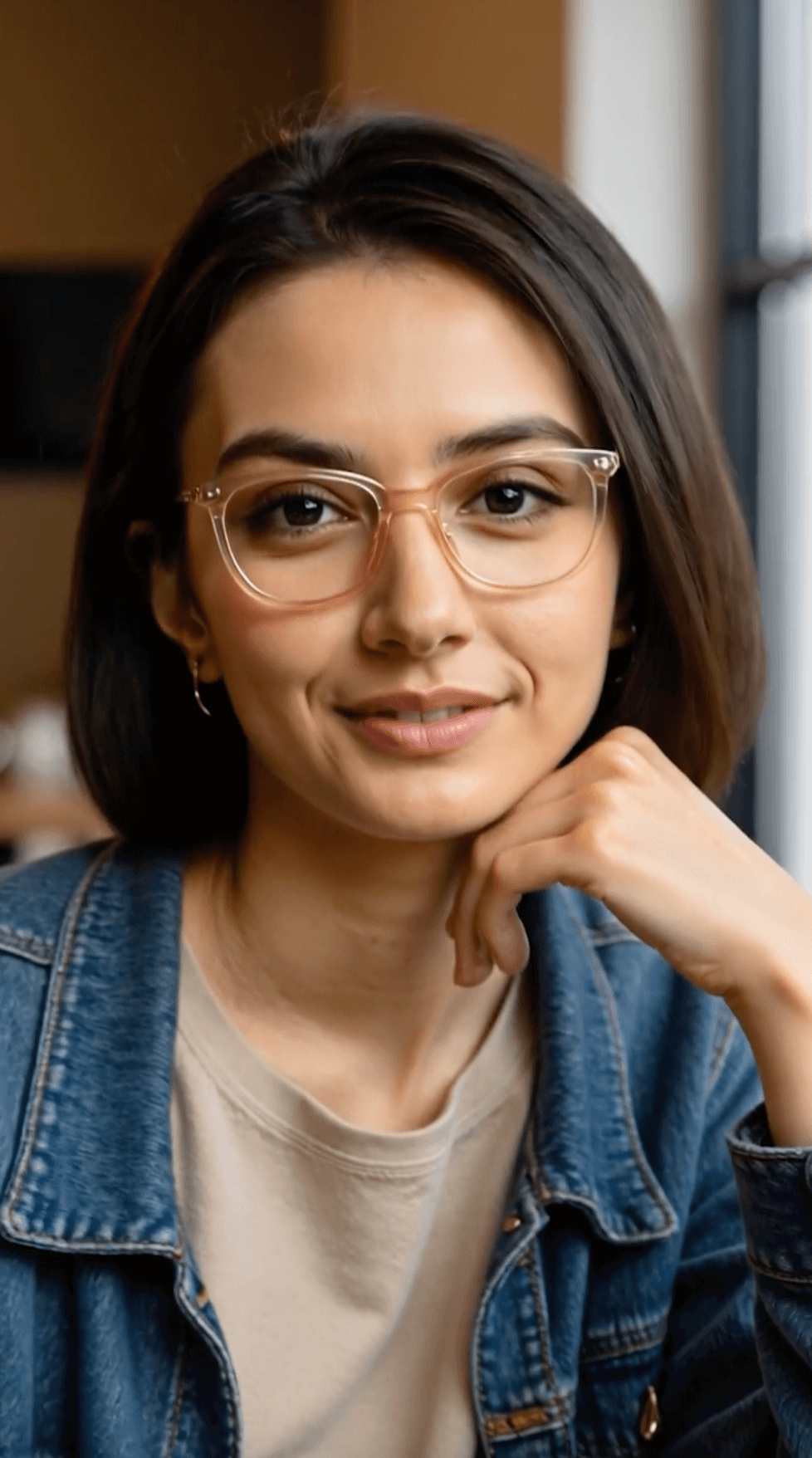 Buy Pink Transparent Full Rim Rectangle Vincent Chase Classic