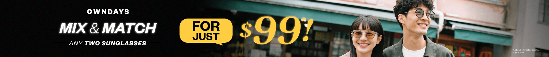 offer banner in header