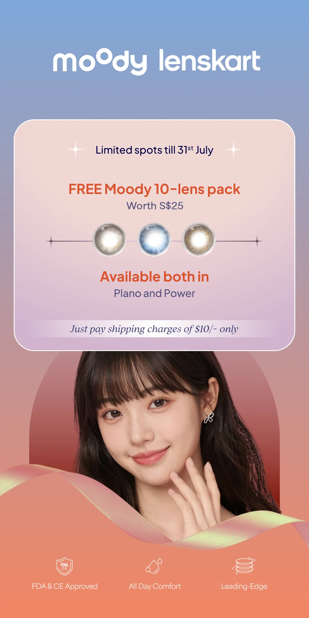 Moody x Lenskart campaign banner