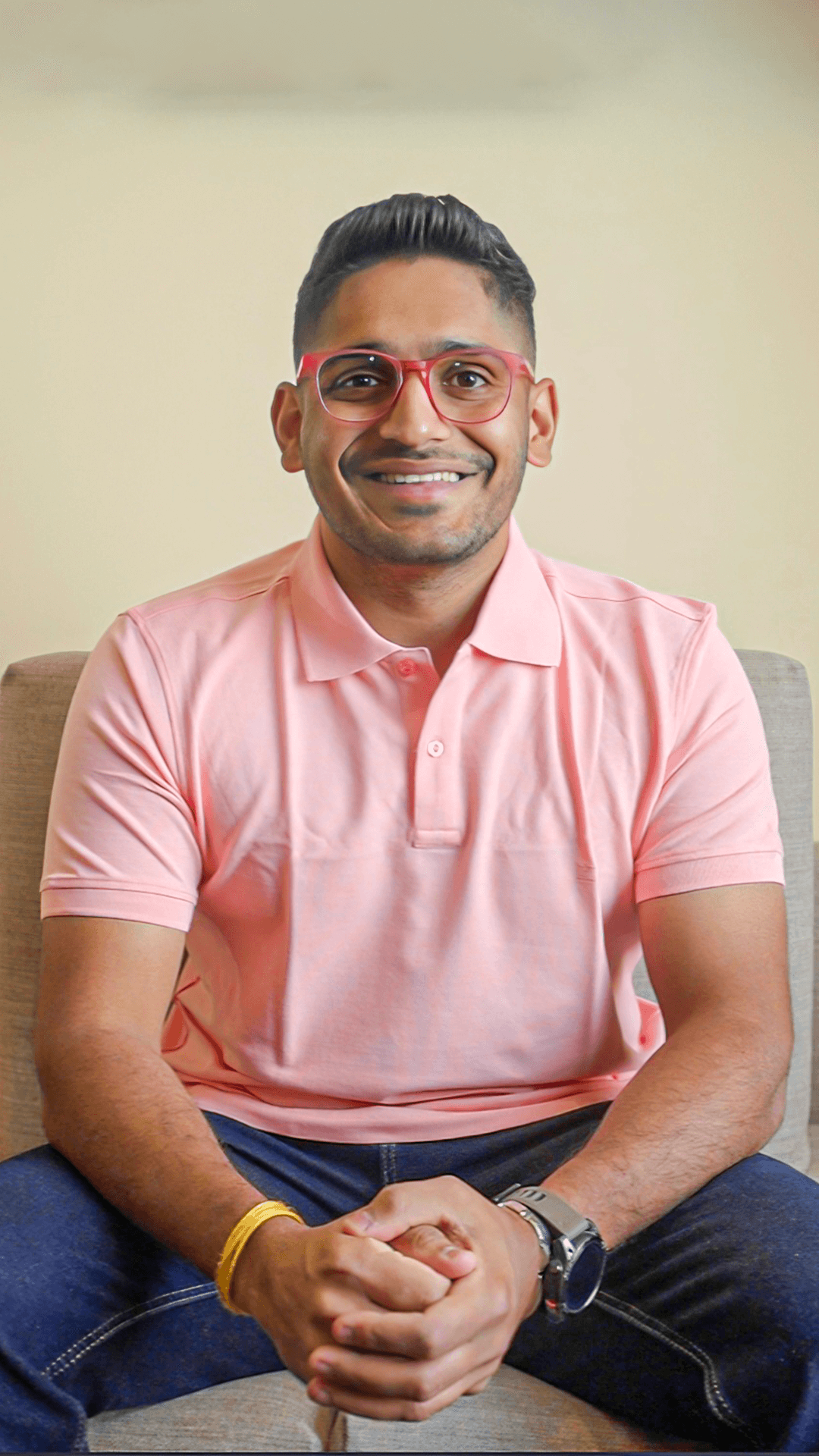 Buy Amethyst Full Rim Square Air Essentials LA E15417-W C5